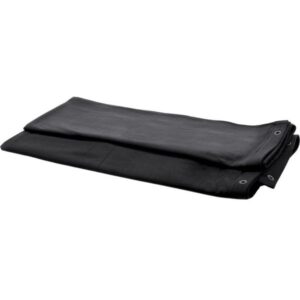 Molton schwarz geöst 6m x 4m (BxH)